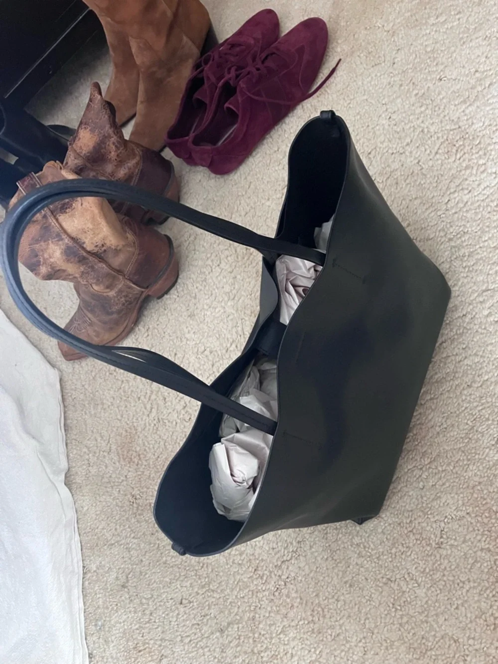 The Luxe Medium Italian Leather Tote Everlane - Picture 5 of 10
